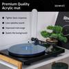 Hudson Acrylic Turntable Mat LP Slipmat Blue Line Hi-Fi American-made