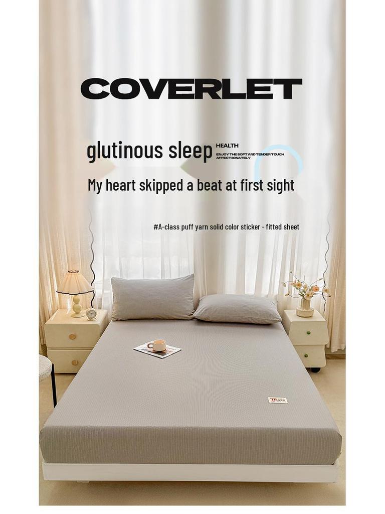 A-Grade Solid Color Bedspread and Dustproof Fitted Sheet for Simmons Taiwan Bedding