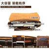 European American Retro Men's Crazy Horse Leather Handbag Top Layer Cowhide High-end Small Square Bag Crossbody Messenger