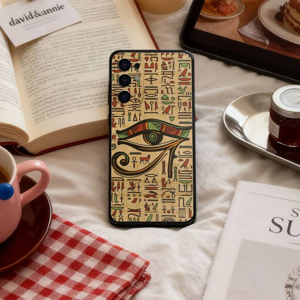 COOL A-Ancient E-Egypt Art   Phone Case For Samsung S 25,24,23,22,30,21,10,9,Ultra,Plus,Lite,FE,4,5 G Soft Black Case