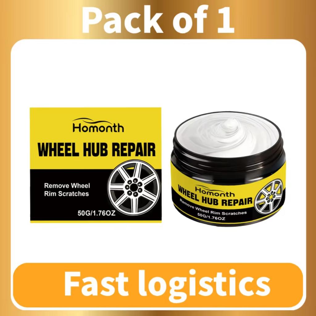 Car Wheel Rim Scratch Refurbishment Paste, Tire Rim Scratch Paint Repair Paste - Black and White Silver Aluminum Alloy Rim Elect