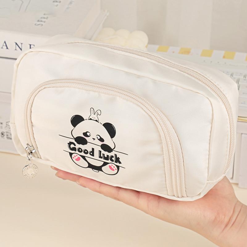 Kawaii Pen Bag Cartoon Student Pencil Box Stationery Case Large Capacity Cosmetics Storage Bag Student Gifts