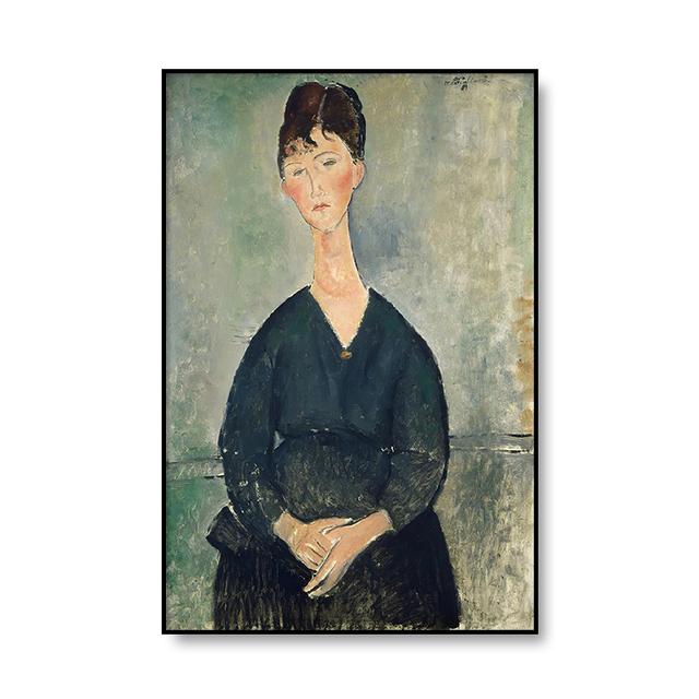 Matisse Simple Line Drawing Poster Modigliani Retro Women Portraits Nordic Wall Art Painting Canvas Pictures Print Home Decor