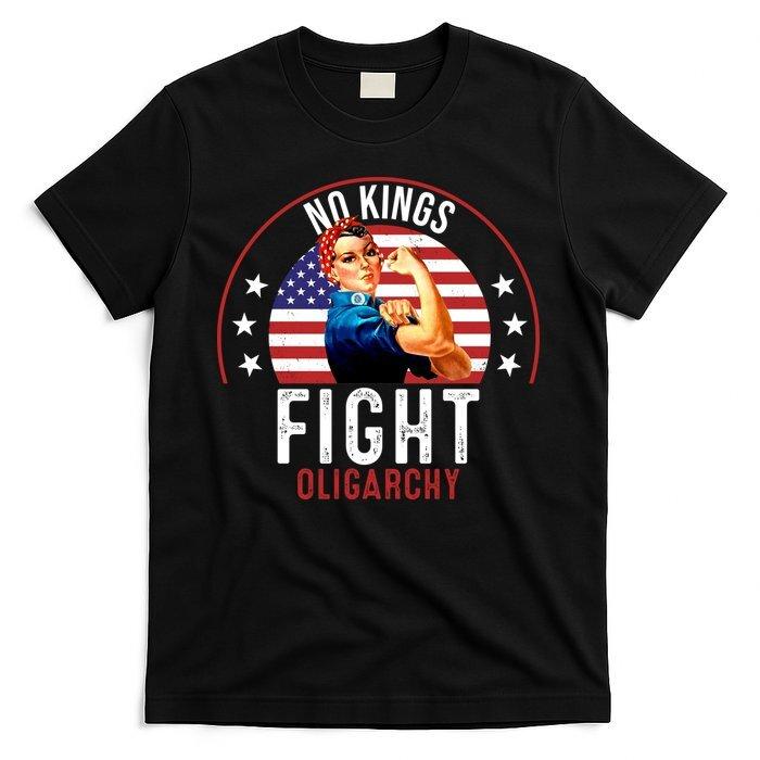 

Vintage No Kings Fight Oligarchy T-Shirt Unisex 4XL