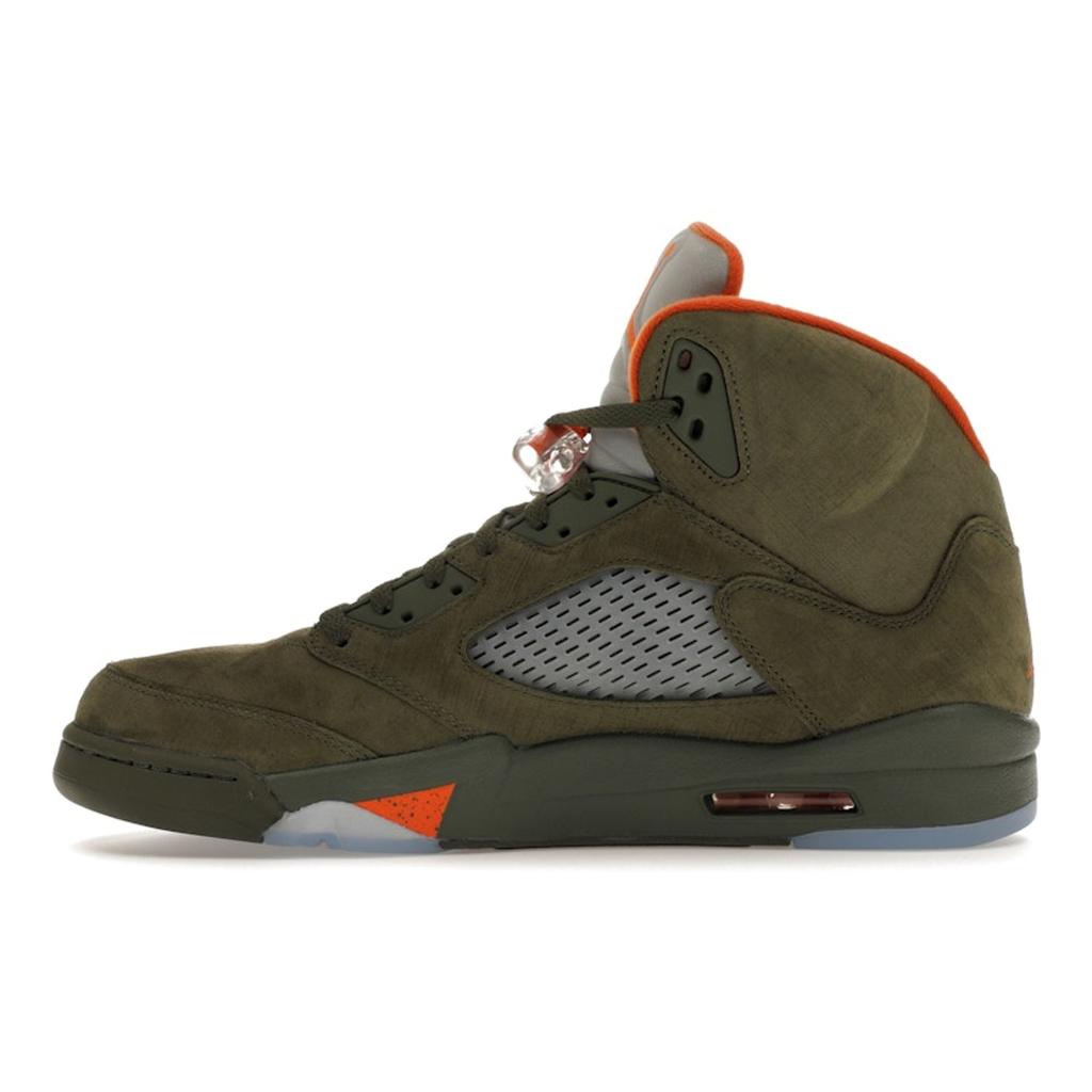 Air Jordan 5 Retro Olive 2024 Men Sneakers Green Army-Olive Solar-Orange DD0587-308