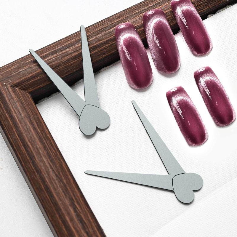 1 ks magnet na kočičí oko ve tvaru V ve francouzském stylu Profesionální magnetický nástroj pro nehtové studio Potřeby Francouzský tipový designový kit v kvalitě pro salon
