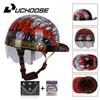 Uchoose Baseballová čepice Helma Motocykl Vintage Retro Helmy Summer Open Face Scooter Cruiser Chopper Gangster DS Muži Ženy Kid