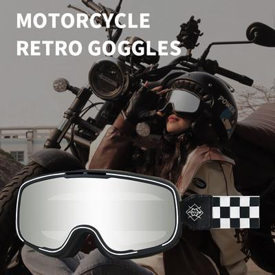 Novos óculos de proteção retrô para motocicleta, homens, mulheres, ao ar livre, à prova de vento, à prova de poeira, Harley, óculos esportivos de corrida off-road, unissex
