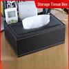 SEE KEAN Multifunktionale Kunstleder-Taschentuchbox & Fernbedienungs-Organizer