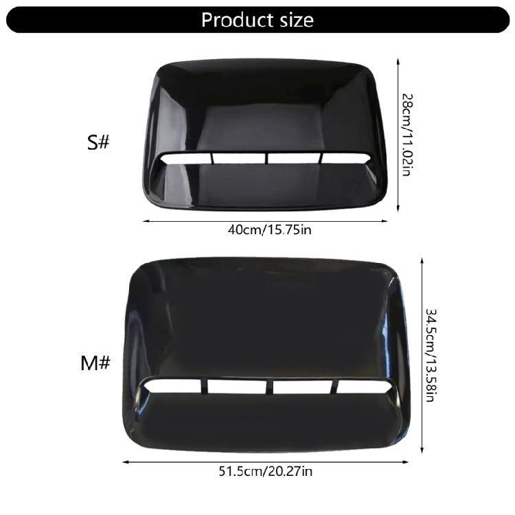 Leaf Design Engine Hood Vent Trim Bonnet Air Vent Scoops, Adds Personality to Car Exteriors While Assisting with Cooling