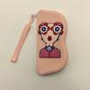 Cute Cartoon Silicone Glasses Case with Wrist Strap for Travel