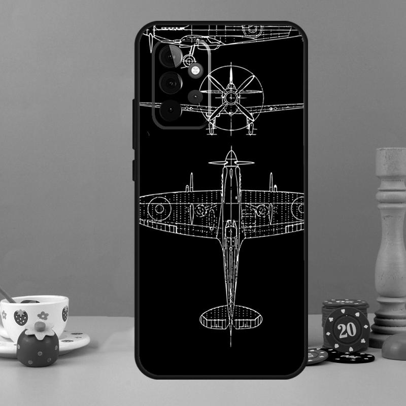 Aircraft Airplane Fly Travel Case For Samsung Galaxy A55 A56 A36 A54 A34 A14 A05 A16 A26 A12 A32 A52 A13 A33 A53 A15 A35