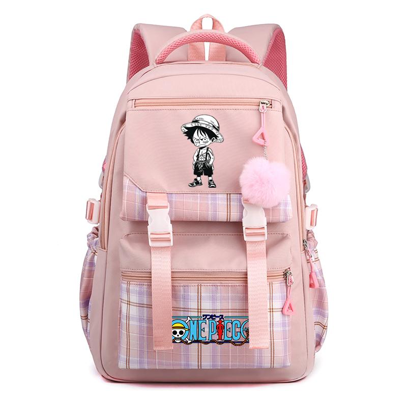 

Аніме One Piece Classic Female Kawaii Bag Supplies Канцтовари Teenager Back To School Повсякденний рюкзак Дівчина Хлопець Студент Чоловік Жінка Дорожня сумка для походів