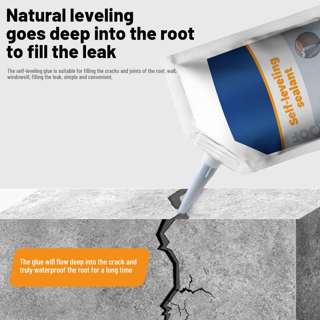 500ml Flüssiger Beton Rissfüller Rissfüllmittel Betonreparatur Dichtmittel Leckabdichtung Dach Wasserdicht Leckreparaturkleber