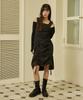 Itove Seoul Shirred Nylon Dress