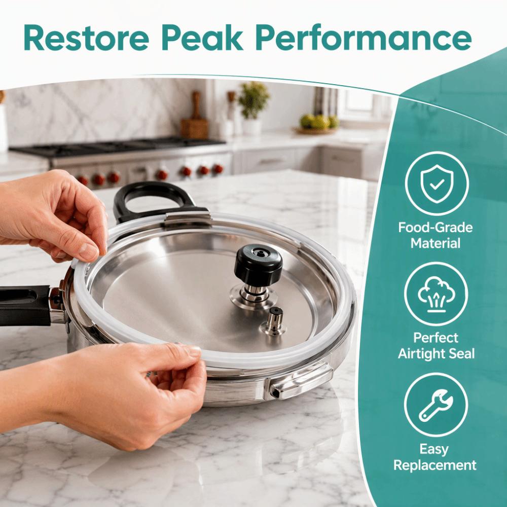 Replacement Pressure Cooker Gasket White Replacement Kitchen Gasket  For Electric Cooker