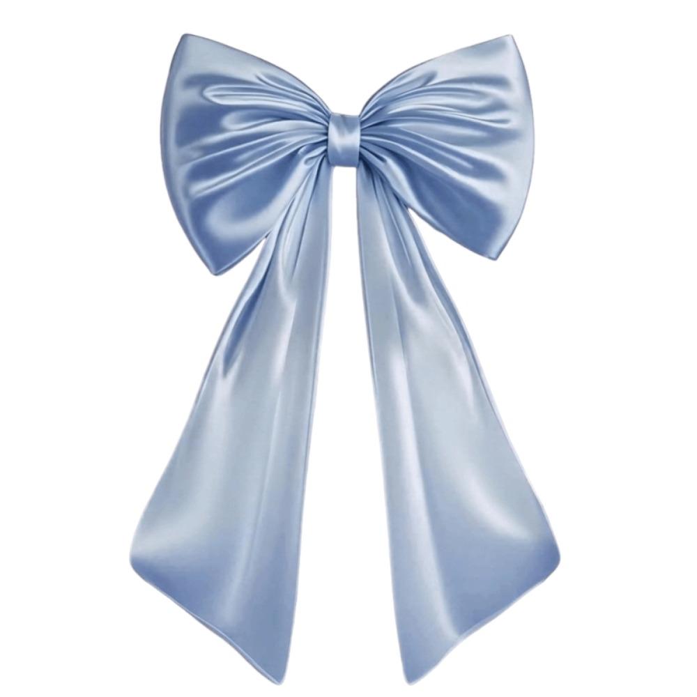 Elegant Large Christmas Bowknot Solid Color 50x130cm Xmas Tree Topper Bows DIY Creative Giant Ribbon Bowknot