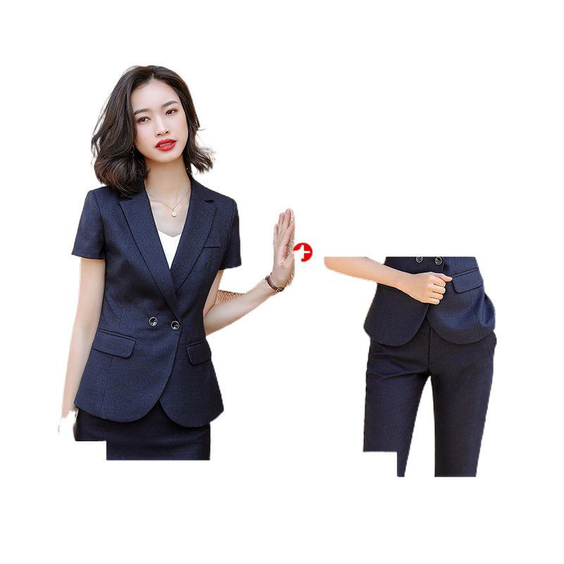 Women's Professional Short Sleeve Summer Suit – Formal Office Wear