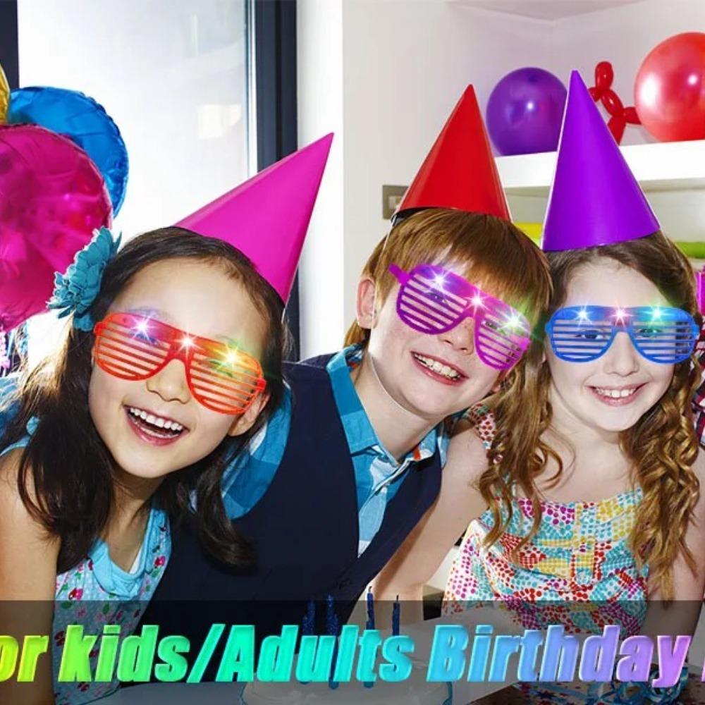 10/30/50 Pcs Glow in The Dark Led Glasses Light Up Sunglasses Party Favors Glow Glasses Children Adults Party Supplies