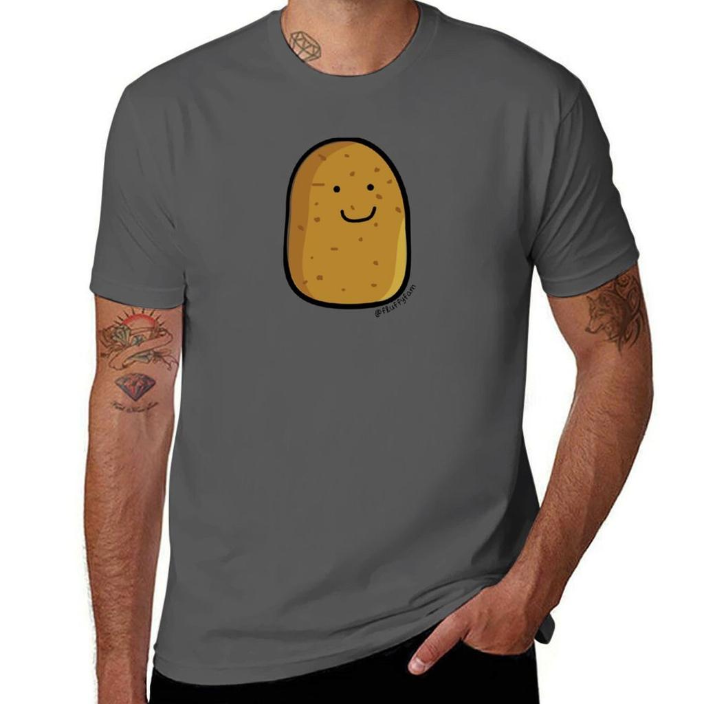 Camiseta Batatinha fofa t shirt para homem 100 por cento algodão camisetas gráficas masculinas TShirt