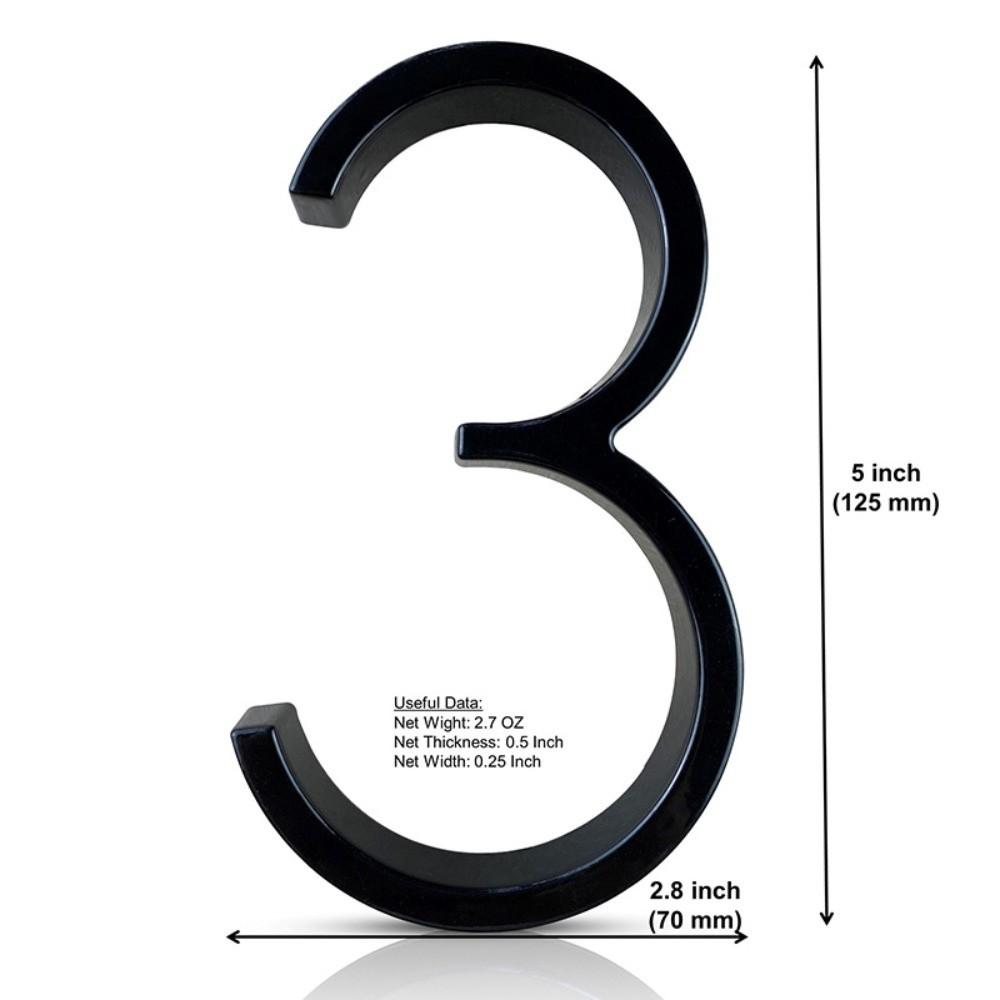 Outdoor Use Metal House Numbers Modern Design House Number Sign  Yard Decoration