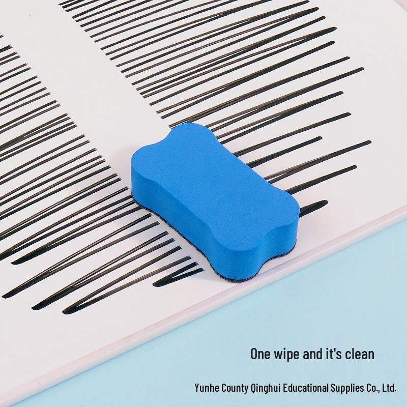 Children's Small Bone Whiteboard Eraser, EVA Felt Cloth, Special Matching Board Eraser, 1 Piece.