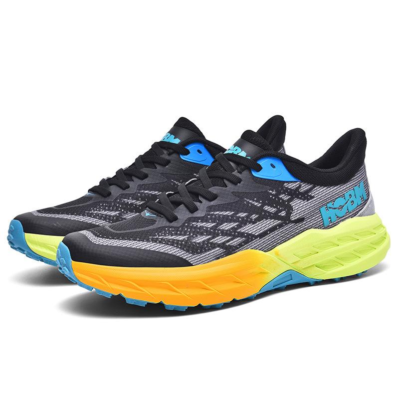 New Guochao sports shoes men's lightweight cushioning running shoes flying woven hollow mesh shoes