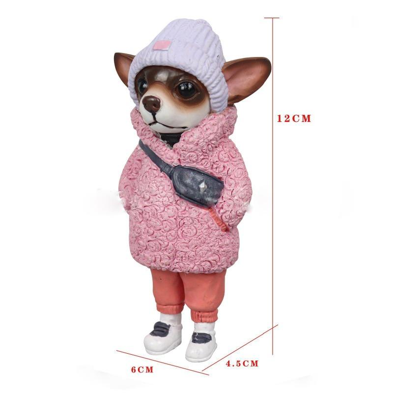 Halloween Dog FigurinesHome Courtyard Design Outdoor Courtyard Dolls Human-shaped Dog Figurines