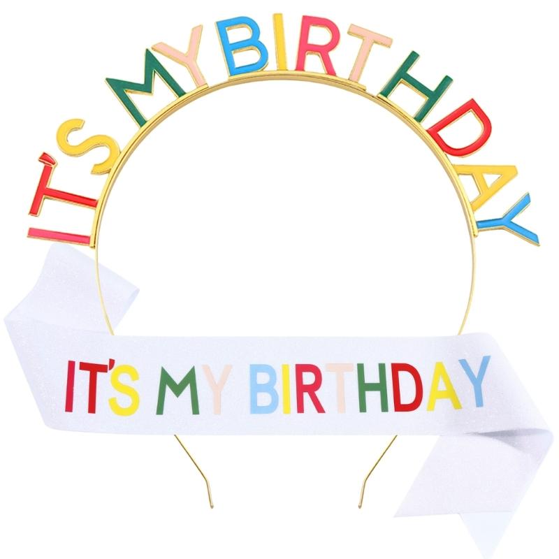 

Multifunctional Hair Hoop Shoulderband Set Holiday Headdress Creative Headwear for Fun Party Photos