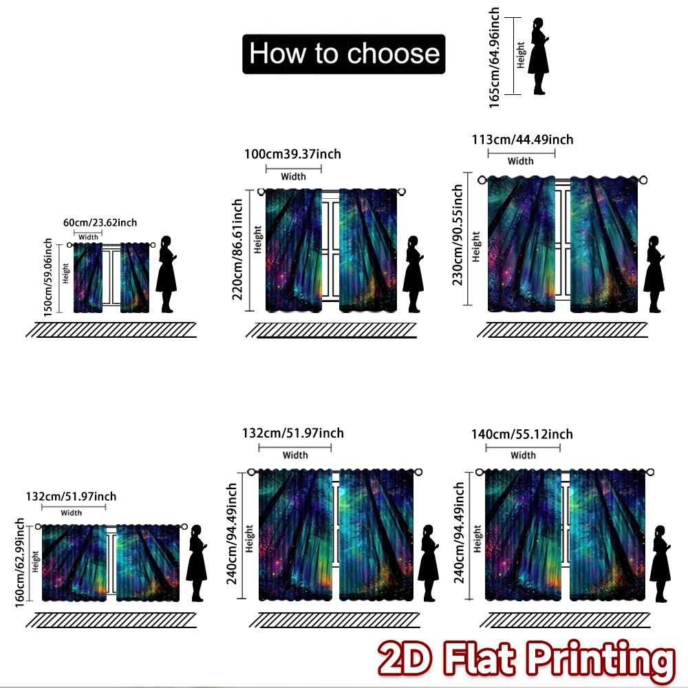 2D flat Photography Backdrop Photography Backdrop Colorful Enchanted Forest 100% Polyester Anniversary Perfect for Suitable
