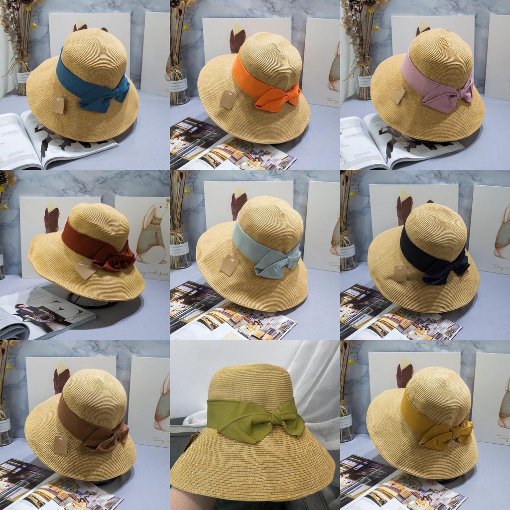 Uvcut Sun Hat For Women With Large Brim And Butterfly Bow Sun Protection Summer Fashion