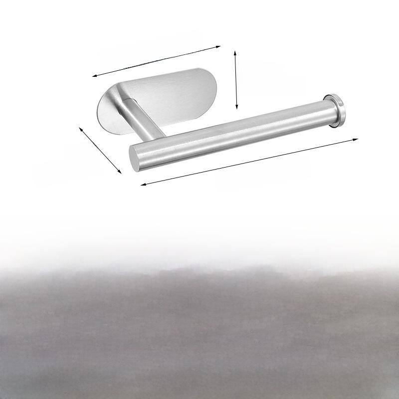 Suport de Hârtie Igienică din Oțel Inoxidabil, Montat pe Perete Fără Găuri