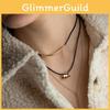 Modern Geometric Alloy Necklace For Women With Multilayer Design For Fall Winter Fashion
