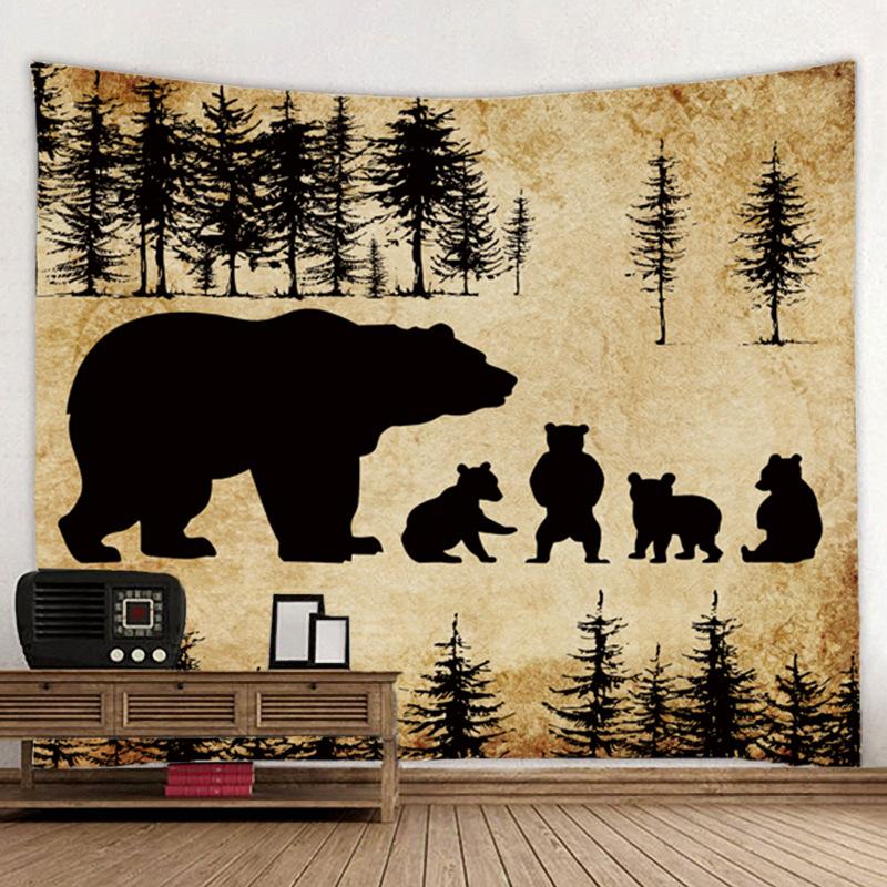Schöne Landschaft Tapisserie 3D Wald Wasserfall Landschaft Wandbehang Hause Hintergrund Tuch Dekor Garten Poster für Außerhalb