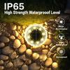 4/8/12PCS Solar Lights Outdoor Waterproof 8 LED Solar Ground Light Warm White Solar Buried Light for Patio Garden Lawn Driveway