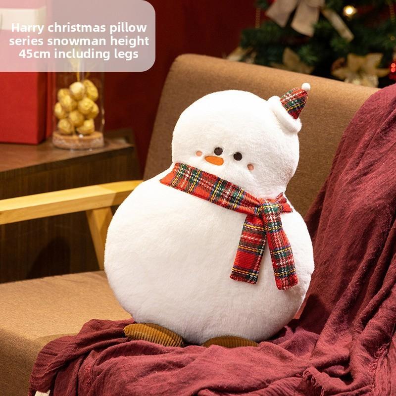 Christmas Plush Santa Snowman Reindeer Tree Decor For Kids Holiday Gift