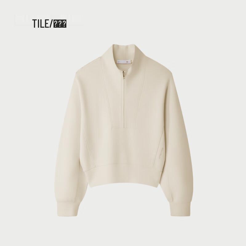 HLA Women's Relaxed Fit Stand Collar Sweatshirt