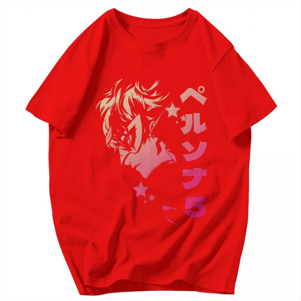 Men T Shirt The Phantom Thieves Persona Gifts Y2K Graphic Oneck Unisex Clothing T Shirts