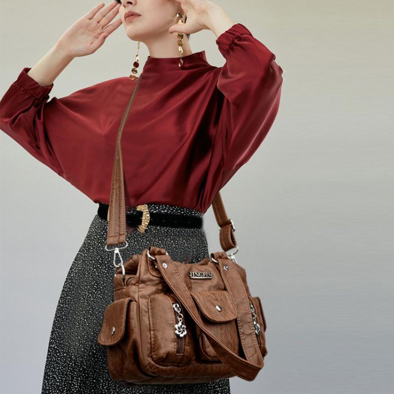 Luxury Shopping Handbags Female Shoulder Bags Designer PU Leather Crossbody Bags For Women Small Capacity Messenger Bag Totes