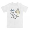 Chiikawas Anime Japan Niedlich Cartoon Y2K T-Shirt Sommer Japan Mniniso Y2K T-Shirts 100% Baumwolle Mode T-Shirt Für Paar Kleidung