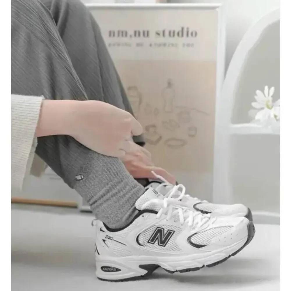 New Balance 530 White Black MR530EWB Height-increasing Shoes Comfortable Sneakers Unisex Running Shoes 265