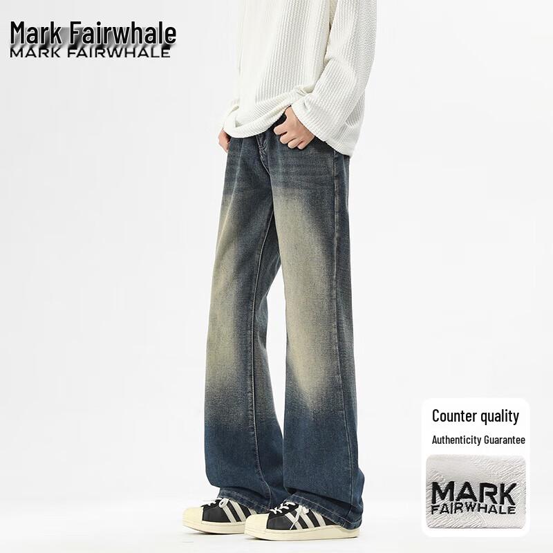 Mark Fairwhale Men's Micro-Flared Straight Leg Jeans