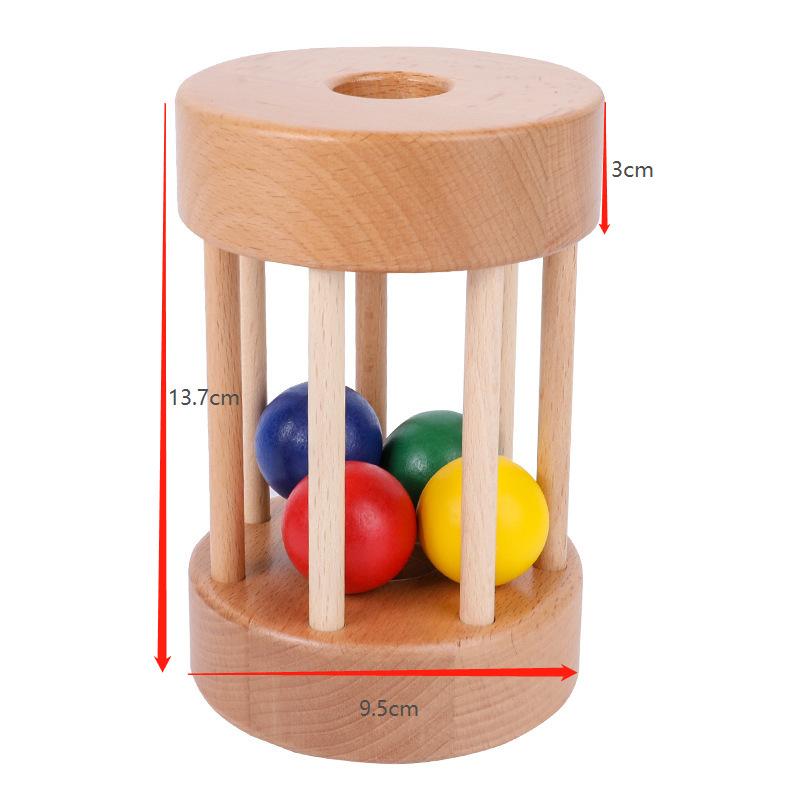 Wooden ball drawer goal box educational toys children's early education intellectual development coin box teaching aids