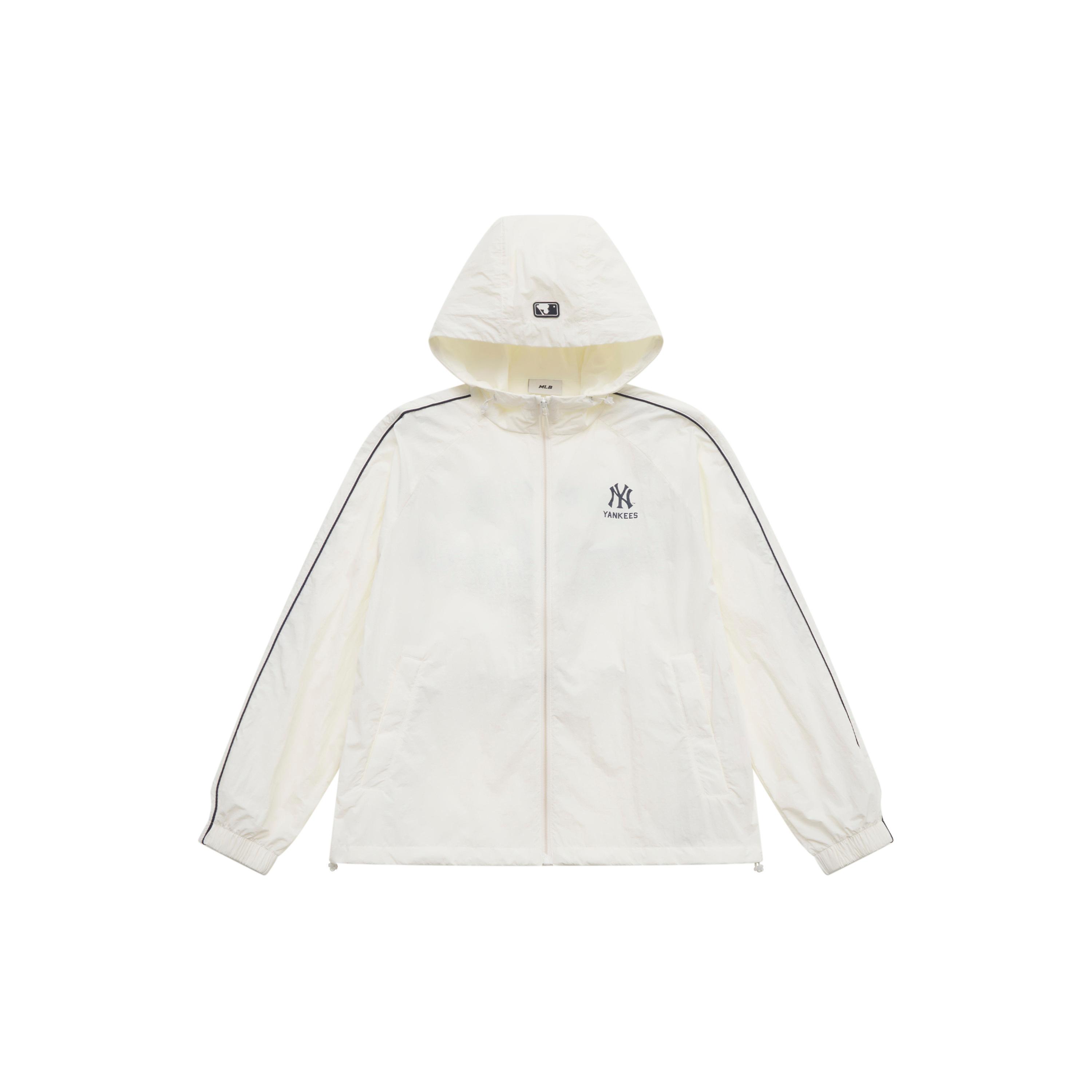 MLB Preppy Style Collection New York Yankees SS25 Jacket Unisex White 3AWJV0153-50IVS L