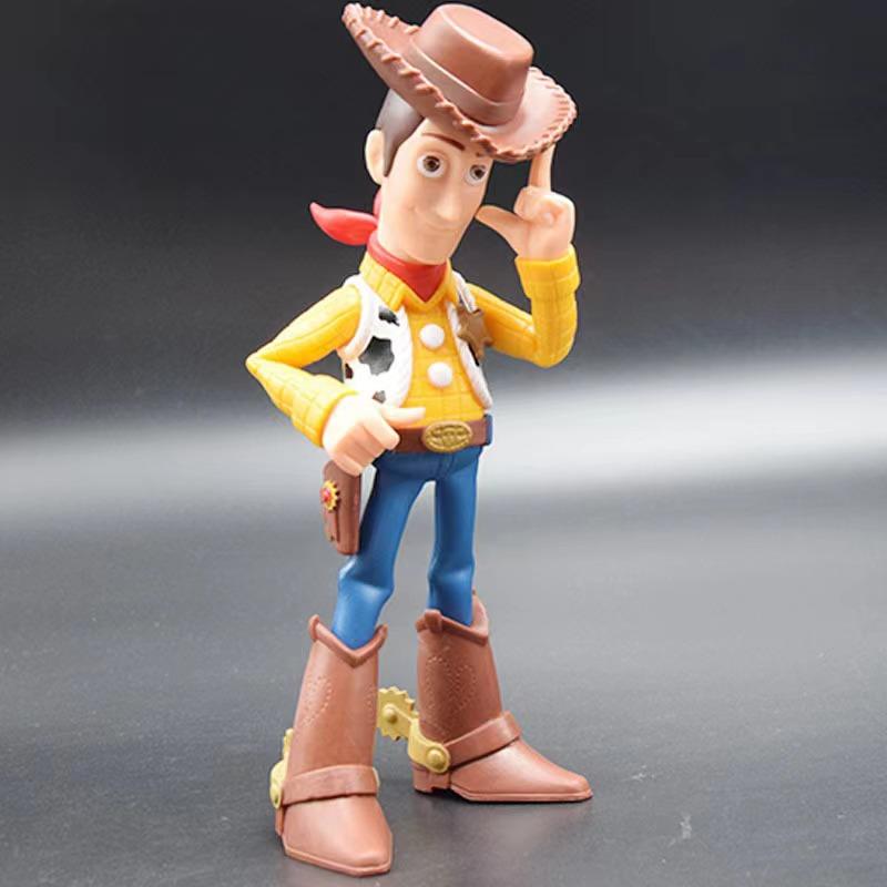 

Anime Toy Story Cartoon Figure Standing Posture Woody Model Scene PVC Statue Toy Collection Decoration Toy Doll Gift жёлтый