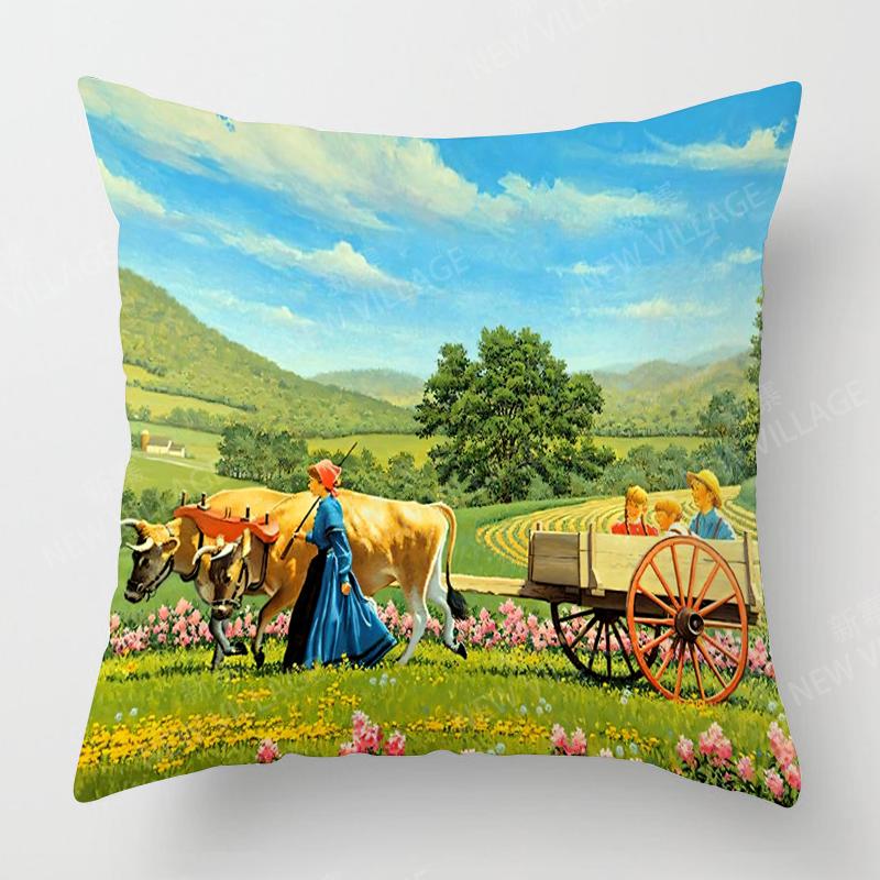 Home Living Room Decoration Cushion Covers Colorful Animals Short Plush Throw Pillow Cover45*45 Pillowcase 40x40cm 50x50 45x45