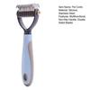 Pet Dematting Comb Dog Deshedding Tool Undercoat Rake with Stainless Steel Blades Non-Slip Handle Grooming Comb for Dogs Cats