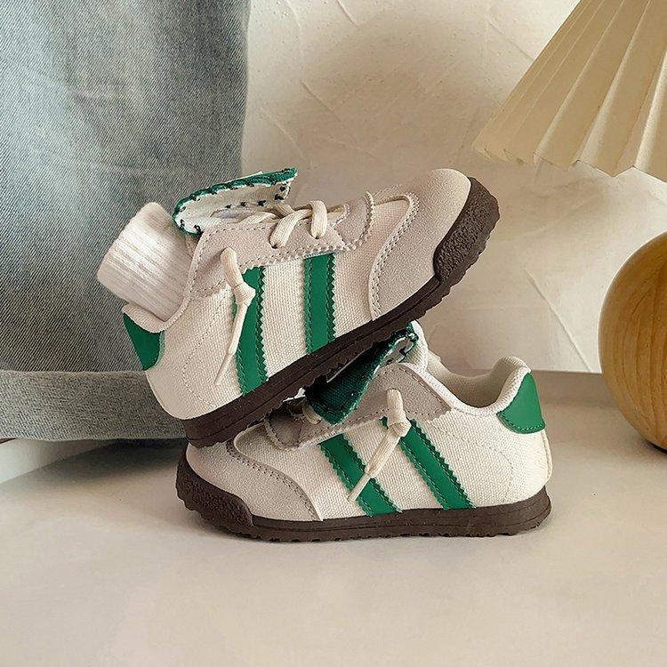 

Korean version of retro classmates children s sports shoes 2025 spring new boys board shoes girls baby moral training shoes 31 бежевый