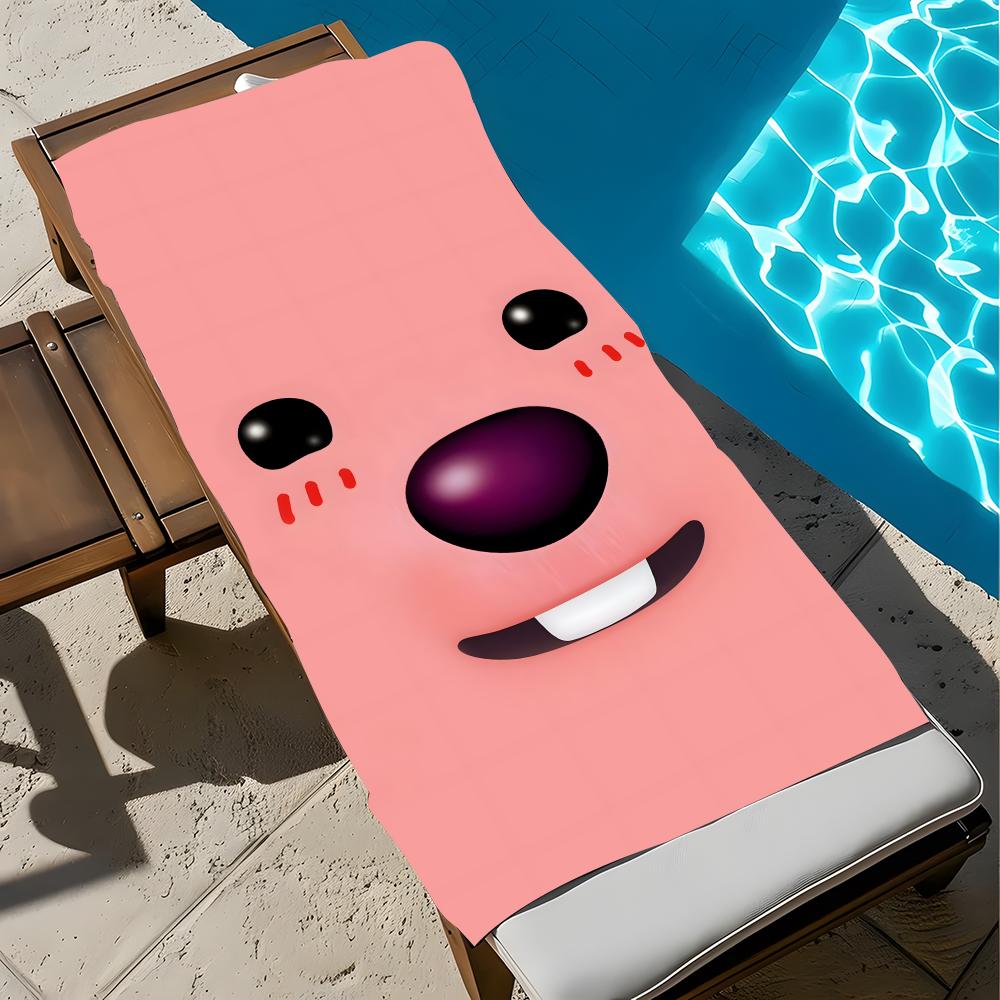 Cartoon Loopy Towel Towel Soft Pool Gift For Travel Gym Shower Cool Camping Quick Dry Sports  Large Beach Towel