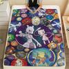 Pokémon Poster Flannel Blanket Print, Warm Soft for Sofa Bed Chair, Perfect for Travel Picnic Bedroom -HE56